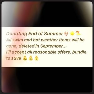 Donating, summer clear out